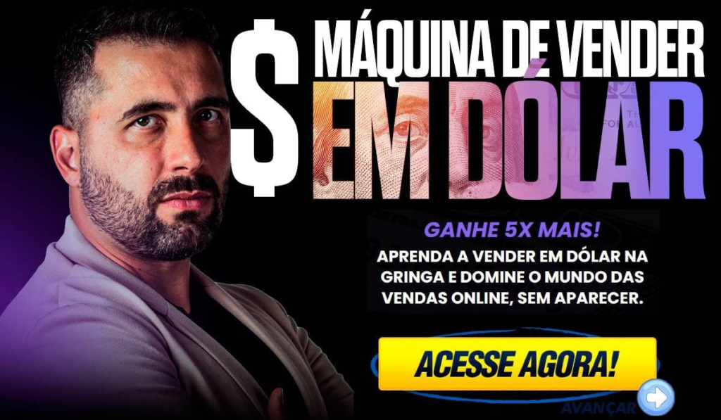 Curso Máquina de Vender em Dólar Caio Calderaro
